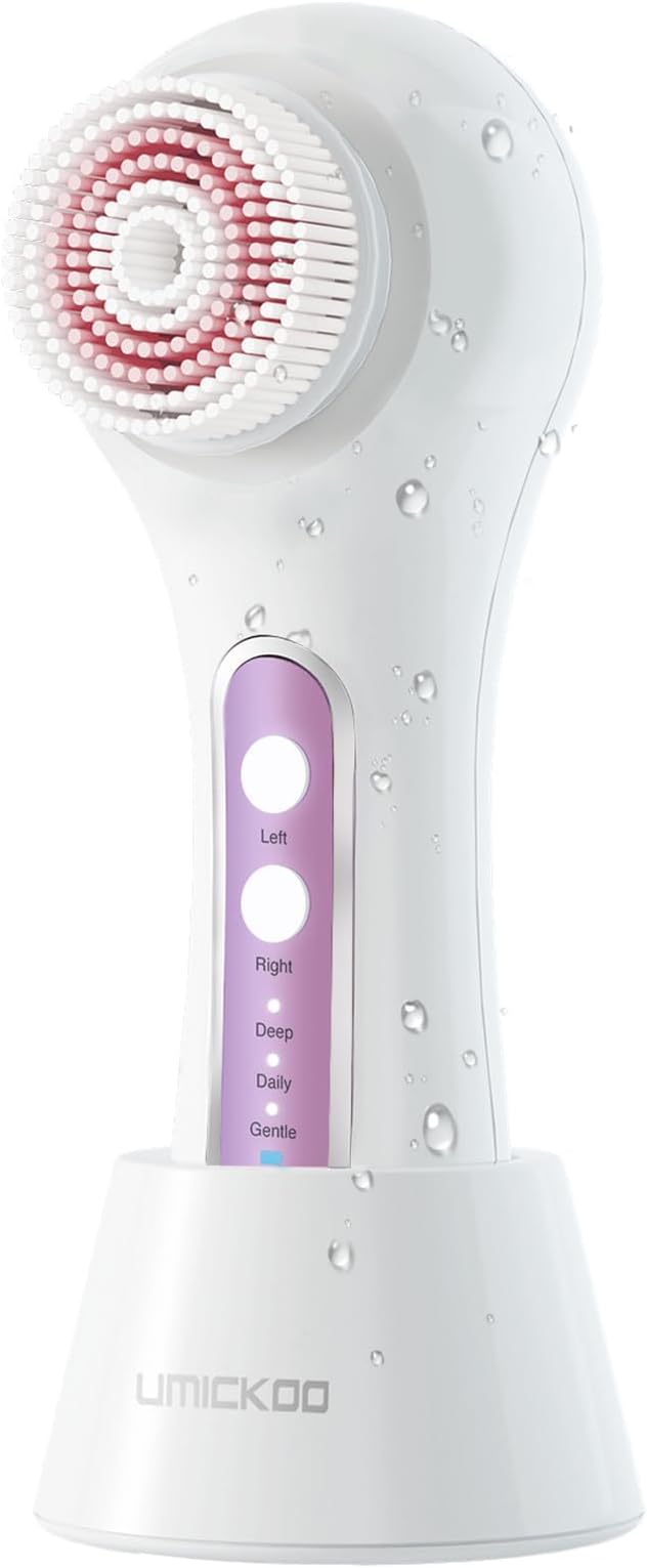 UMICKOO Electric Facial Cleansing Brush, 2-Way Rotating Face Scrubber by UMICKOO