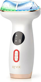 Cold Heat Gua Sha Facial Neck Lymphatic Massager, 7-in-1 LED Red Light Face by RFVDC