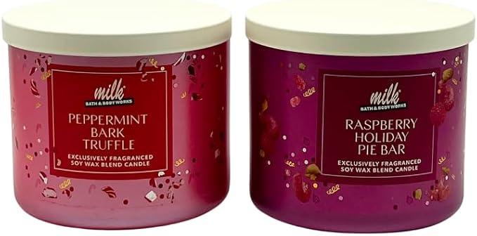 Bath & Body Works Milk BAR Collection Holiday Dessert Scents 3-Wick Scented - Image 7