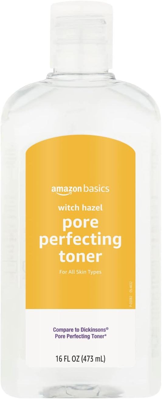 Amazon Basics Witch Hazel Pore Perfecting Toner, 100% Natural Distilled by AmazonBasics