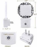 Night Lights Auto Sensor Alphabet Night Light White Modern Minimalist Letter - Image 2