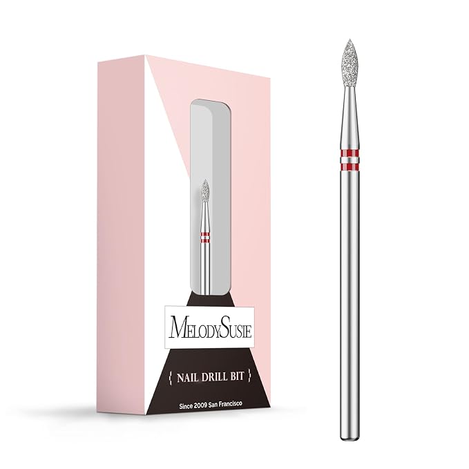 MelodySusie 2.1mm Nib Shape Cuticle Clean Nail Drill Bit 3/32'', Professional by MelodySusie