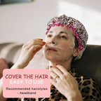 Vintage Leopard Print Shower Cap - Image 5