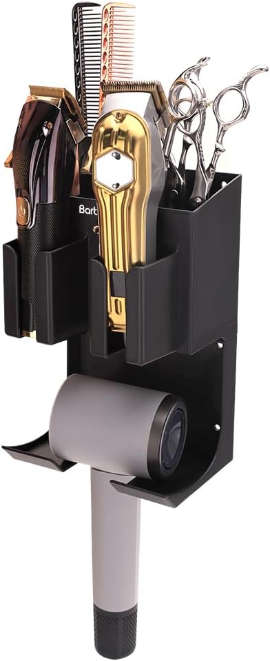 Hair Tool Organizer Wall Mounted, Hair Dryer and Styling Holder - Image 2