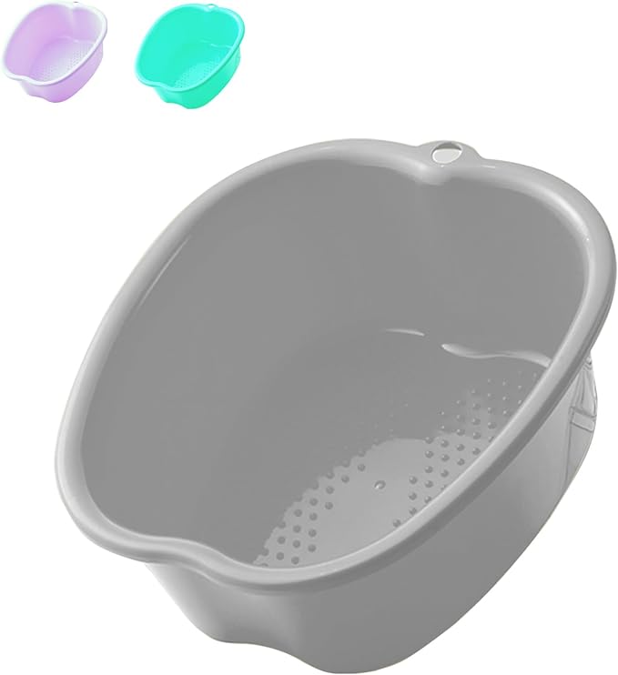 AXLOFO® Foot Soaking Bath Basin, Large Plastic Foot Soaking Tub, Feet Massage by AXLOFO