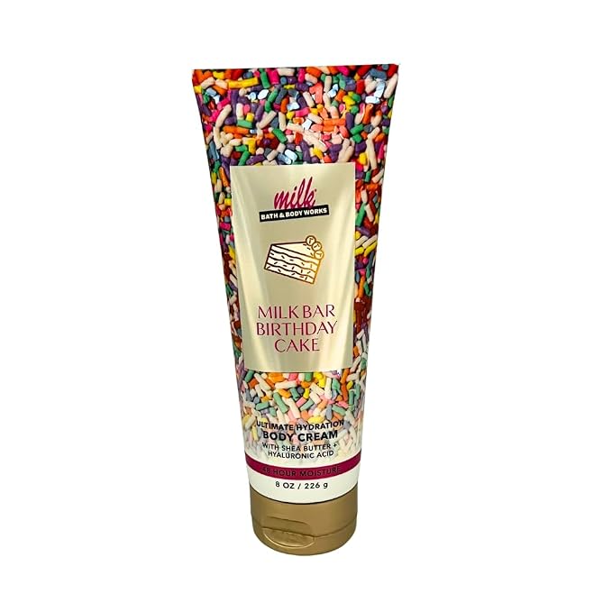 Bath & Body Works MILK BAR BIRTHDAY CAKE Fine Fragrance Mist & Body Cream 2pc - Image 7