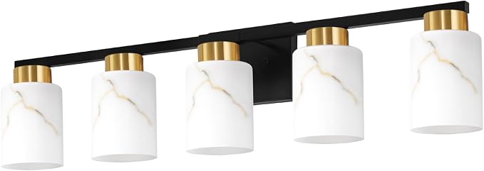 5-Light Bathroom Light Fixtures, Modern Vanity Lights, Living Room, E26 Base - Image 8