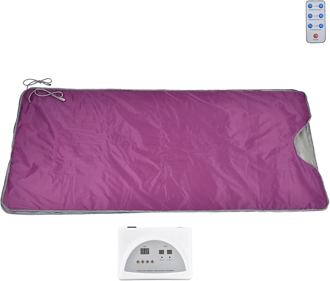 Srliya Far Infrared Sauna Blanket, Sweat Steaming Heating Detox Therapy Blanket - Image 2