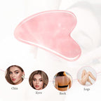 URAQT Gua Sha Facial Tools Rose Quartz Guasha Tools - Image 7