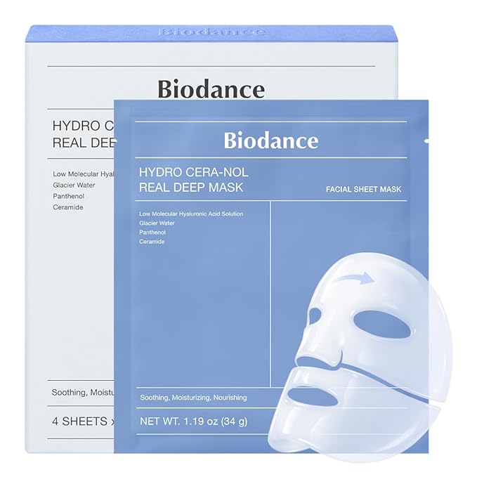 BIODANCE Hydro Cera-nol Real Deep Mask, Hydrating Overnight Hydrogel Face Mask by BIODANCE