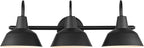 Globe Electric 65554 Barnyard 3-Light Vanity Light, Matte Black - Image 4