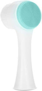 Cleansing Brush, Double Sided Clean & Exfoliating & Massage Soft, Silicon Face by Sonew