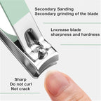 QURIPE 7pcs Manicure Set, Nail Clippers Kit, Stainless Steel Manicure Kit - Image 2