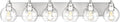 Bathroom Light Fixtures, 6 Light Brushed Nickel Vanity Light, 38 Inch Modern by Metwet