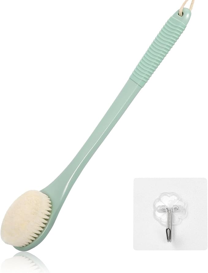 17-Inch Back Scrubber for Shower, Anti-Slip Exfoliating Body Brush for Bath by ROLIZOE