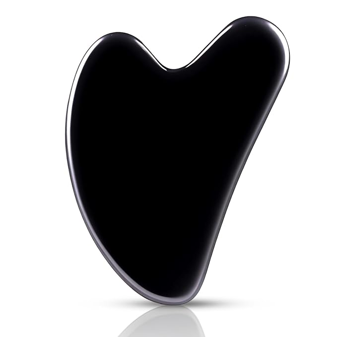 Gua Sha Facial Tools, Natural Obsidian Guasha Tool by FUIYOOCEN