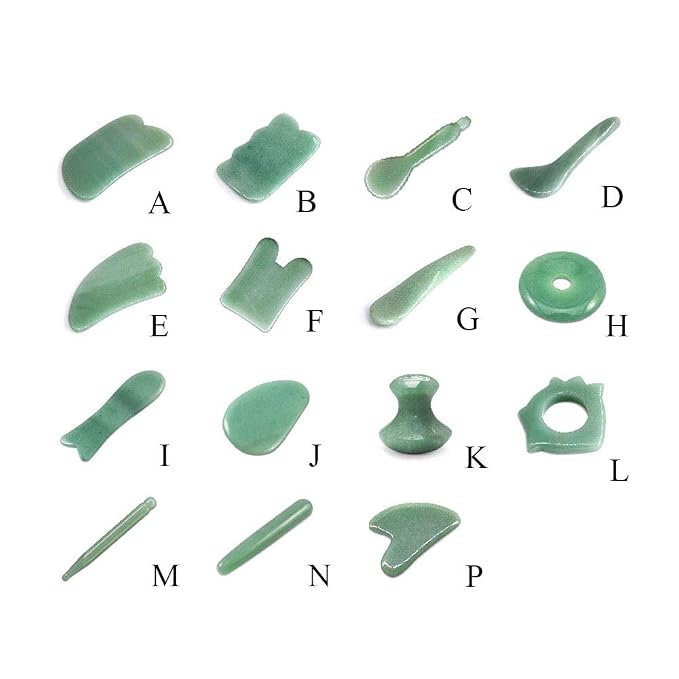 Gua Sha Facials Tools for Jaw Massage Tools Board Natural Jade Stone for SPA - Image 9