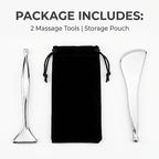 2-Pack 2-in-1 Acupressure Massage Pen Set, Stainless Steel Gua Sha Scraper & - Image 2