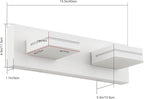 SineRise LED Modern Bathroom Vanity Light Fixtures, Matte White Modern Acrylic - Image 3