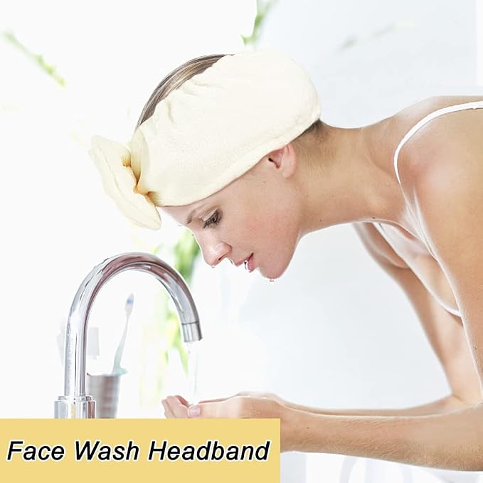 Shintop Spa Headband Soft Carol Fleece Makeup Headband - Image 5
