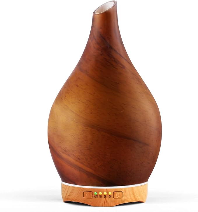 Porseme 280ml Essential Oil Diffuser Glass Color Changing Aroma Air Diffusers by Porseme