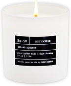 Lulu Candles | Island Coconut | Luxury Scented Soy Jar Candle | Hand Poured in - Image 4