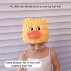 2-Pack Ultra Absorbent Boys Duck Hair Dry Wrap Towel, Cute Animal Quick Drying - Image 5