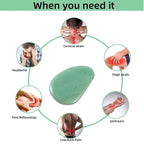 Gua Sha Facials Tools for Eyes Massage Tools Board Natural Jade Stone for SPA - Image 4