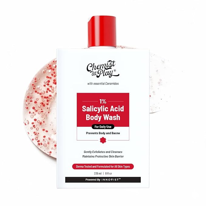 Chemist at Play 1% Salicylic Acid Body Wash | Paraben & SLS Free | Gentle by ChemistAtPlay