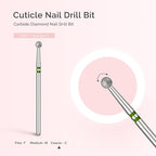 MelodySusie 4mm Ball Shape Cuticle Clean Nail Drill Bit 3/32'', Professional - Image 4
