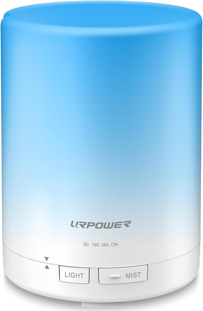 URPOWER 300ml Essential Oil Diffuser: Ultrasonic Aromatherapy Diffuser Quiet by URPOWER