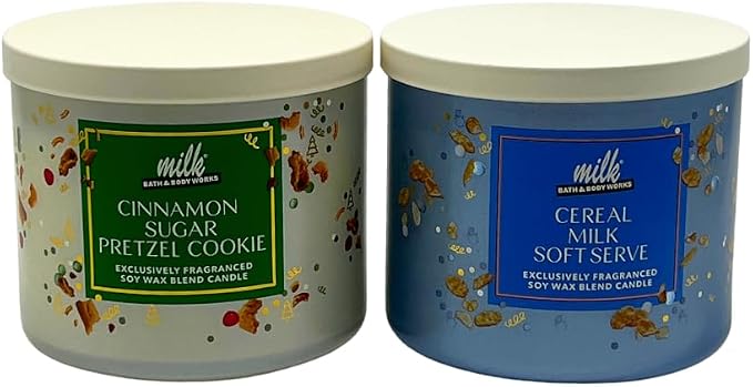 Bath & Body Works Milk BAR Collection Holiday Dessert Scents 3-Wick Scented - Image 5