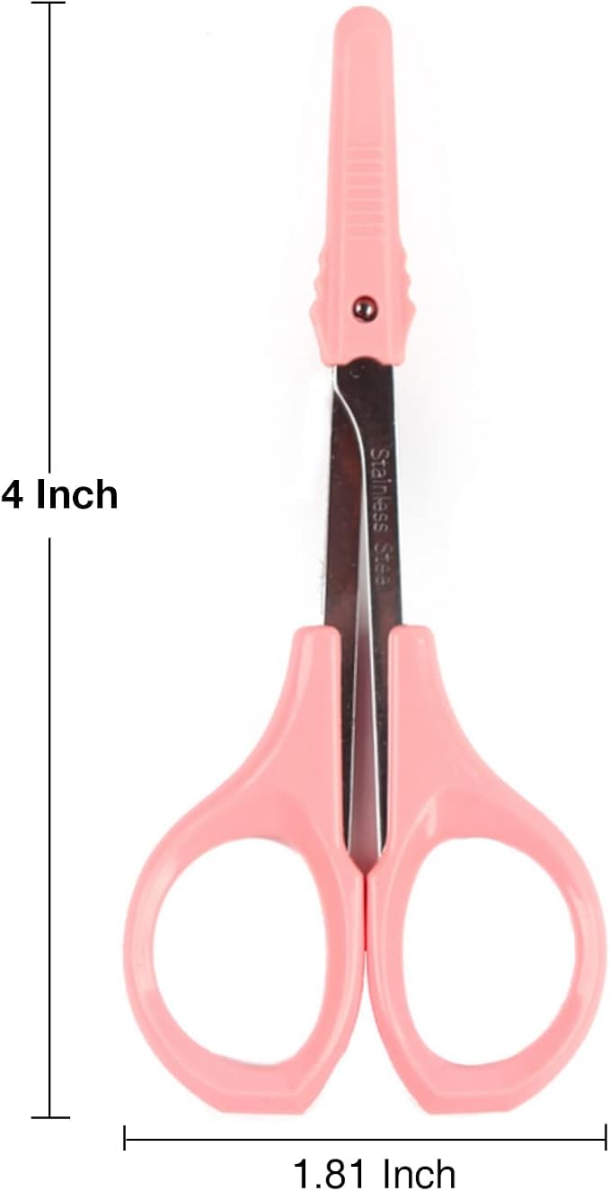 Eyebrow Grooming Scissors 4 Inches Curved Small Craft Lash Scissor - Image 2