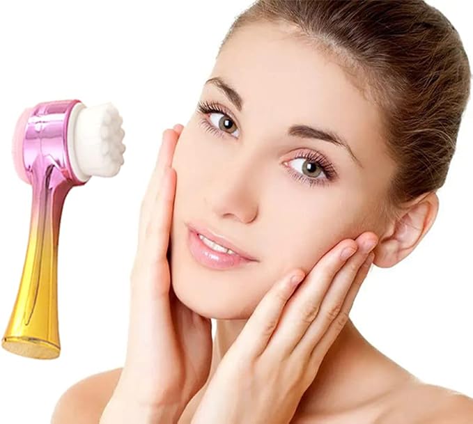 Facial Cleansing Brush 2 in 1Double-Sided Facial Cleaning Brush - Image 7