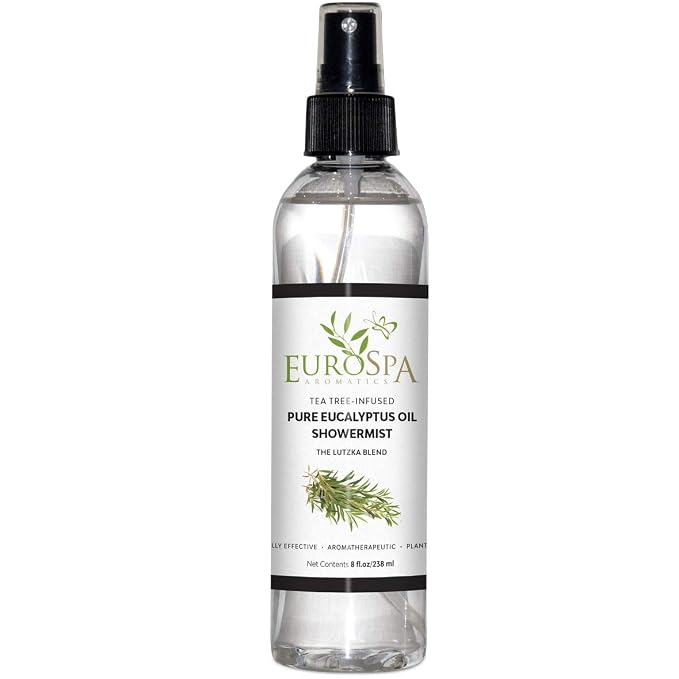 EuroSpa Aromatics Pure Eucalyptus Oil ShowerMist and Steam Room Spray, by EuroSpa+Aromatics