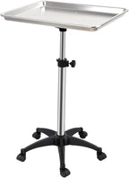 Salon Rolling Tray, Height Adjustable Tattoo Tray Rolling Cart, Storage Utility by Roixeeds