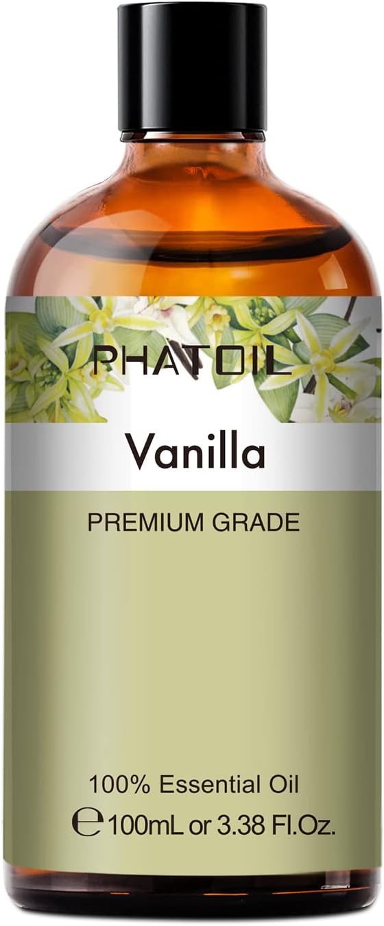 PHATOIL 100ML Vanilla Essential Oil, Huge 3.38fl.oz Bottle Vanilla Oil - Image 2