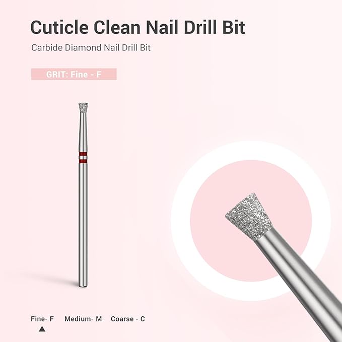 MelodySusie 6.7mm Inverted Tapered Cuticle Clean Nail Drill Bit 3/32'' - Image 4