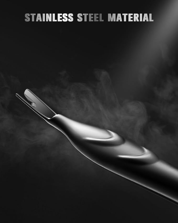FERYES Cuticle Pusher with Fork, 2-in-1 Cuticle Trimmer Nail Care Tool - Image 3