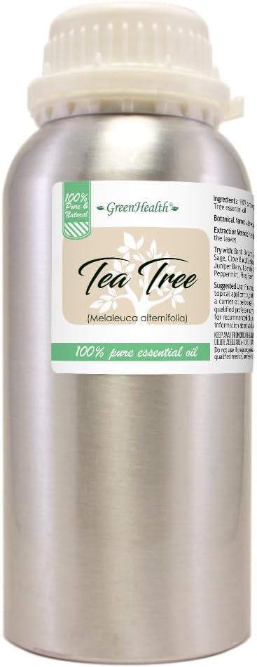 GreenHealth - 16 fl oz Tea Tree Essential Oil, Aluminum Bottle - Image 2