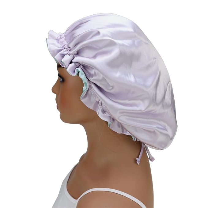 Adjustable Silk Satin Bonnet Hair Care Caps - Image 8