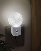 Night Lights Auto Sensor Tropical Palm Trees Night Light Grey Linen Coastal - Image 3