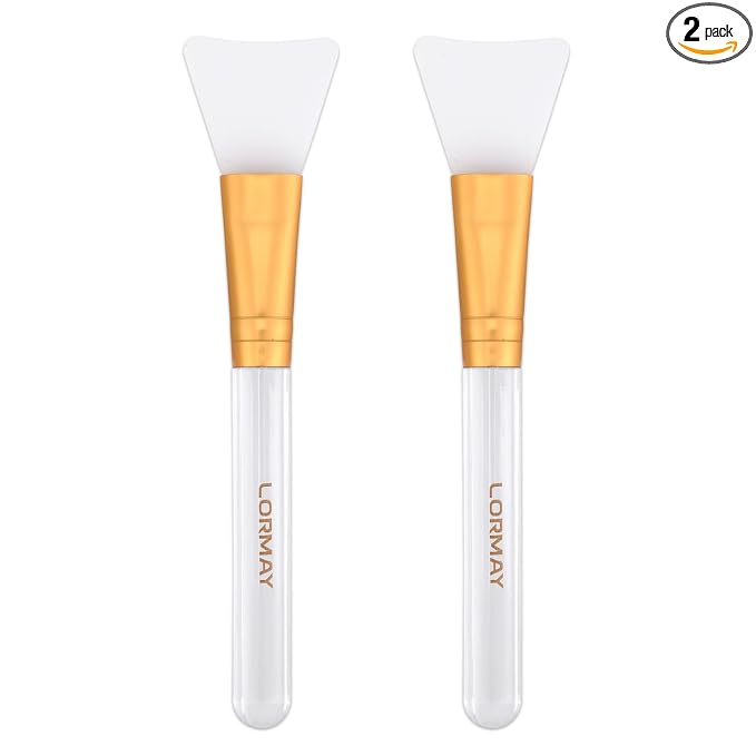 LORMAY Jelly Brush | 2 Pcs Silicone Face Mask Brushes | Mask Application Tool by LORMAY