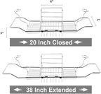 BESTHLS Bathtub Tray Caddy for Luxury Bath Expandable Extra Wide Bath Tub Tray - Image 2