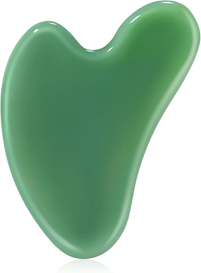 Gua Sha Facial Tools, Gua Sha Jade Stone Gua Sha Massage Tool, Guasha Tool by Unknown