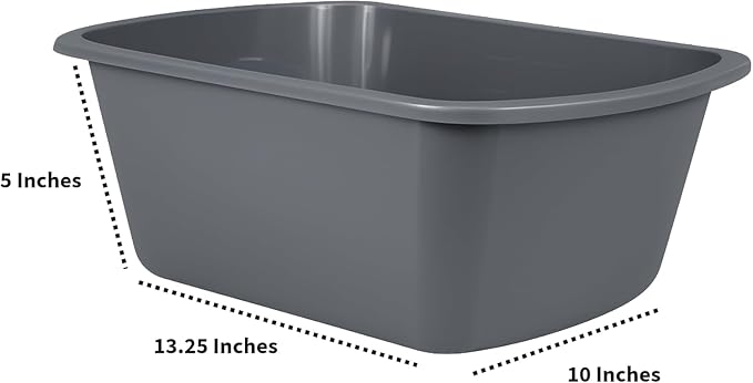 Vakly Wash Basins – Rectangular Plastic Hospital Bedside Soaking Tub - Image 3