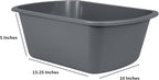 Vakly Wash Basins – Rectangular Plastic Hospital Bedside Soaking Tub - Image 3