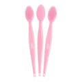 MSQ 3PCS Lip Scrub Brush, Double-end Silicone Nose Clean Brush Lip Exfoliating by MSQ