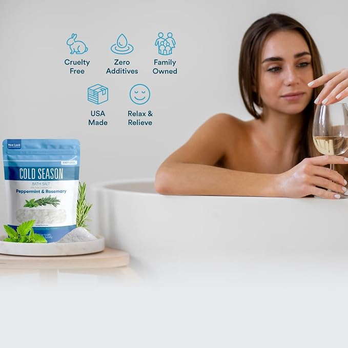 Cold Season Bath Salt 32 Ounces USP Grade Epsom Salt - Image 3
