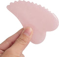 Rose Quartz Gua Sha Comb Massage Tool by Ergonflow
